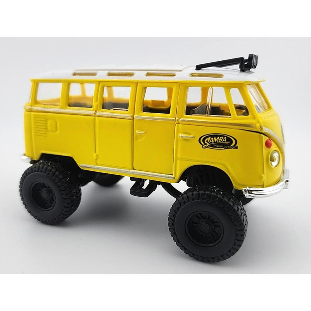 Maisto 1:40 Volkswagen Samba Van Yellow Adventure Force Diecast